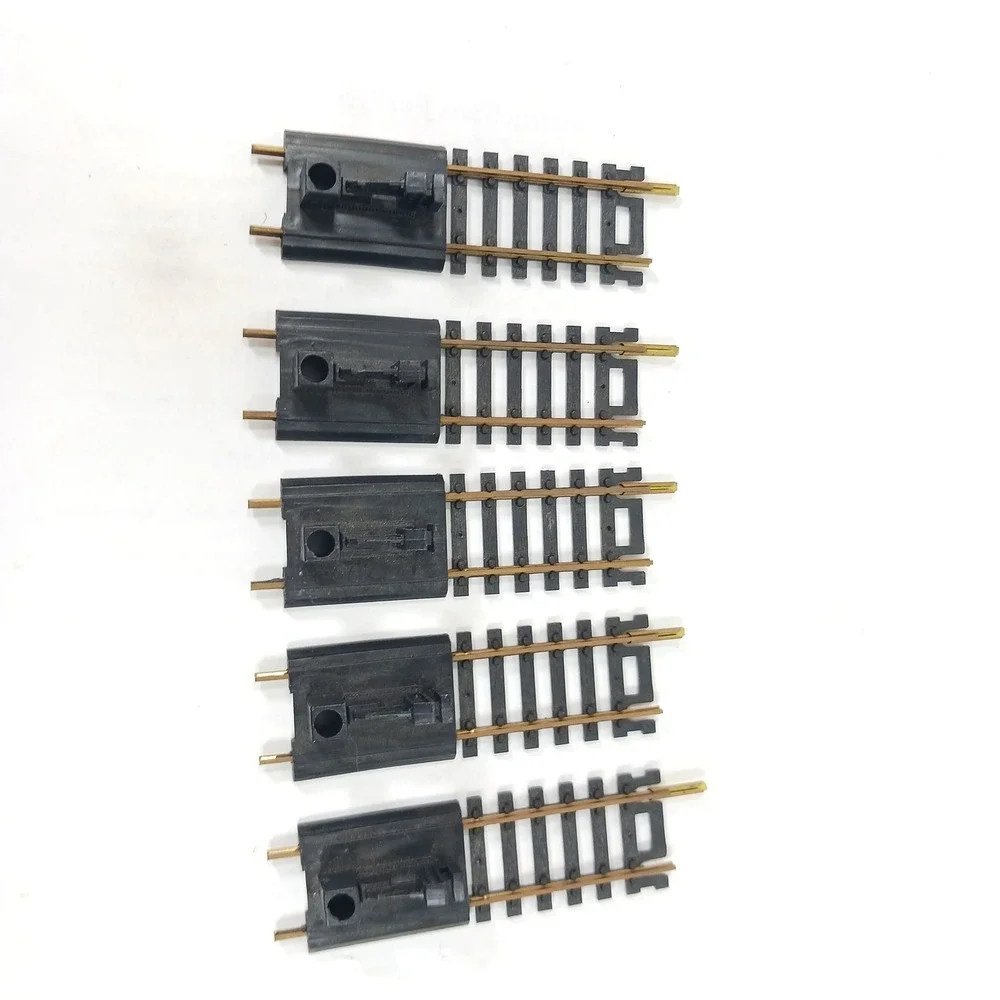HO Scale Brass Manual Uncoupler Track Straight Sections Lot of 5 Train Accessory